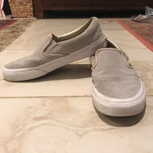 Vans Tan Suede Perforated Upper - Womens size 7.5